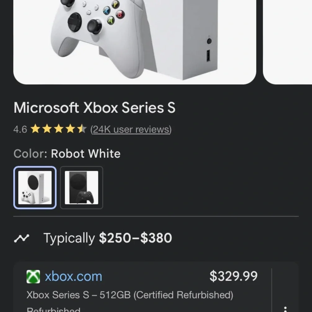 Xbox Series S Console - White